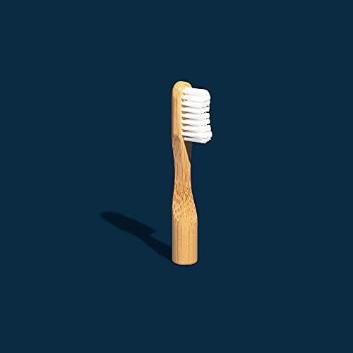 Better & Better Manual Bamboo Toothbrush Head Refill | Soft Bristles | Replaceable Brush Head Only | Eco-Friendly, Zero Plastic | Adult Size, Does not fit Sonic Electric Toothbrush