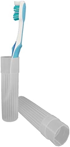 American Comb Toothbrush Holder - White, Made in USA, with Ventilation Holes, for Toothbrush Covers, Toothbrush Holder, Toothbrush Soft, Durable Design, Hygienic Bathroom Accessory