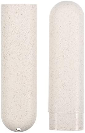 VOCOSTE 2Pcs Toothbrush Case, Green & Beige