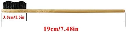 Super Hard Toothbrush Bamboo Toothbrush Large Brush Head Manual Toothbrsuh Hard Bristles Pack of 4