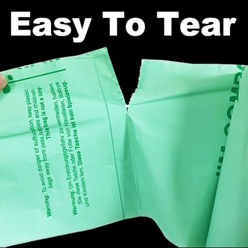 Handle Tie Compostable Food Scrap Bags For Counter Top Compost Bin, Small Compost Bags, 100 Count, 10 Liter Small Kitchen Food Scrap Waste Bags for Compost