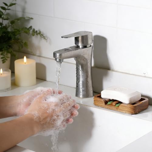HTB Self Draining Soap Dish Teak Wood Keep Soap Dry