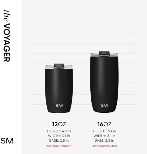 Simple Modern Travel Coffee Mug with Lid | 12oz | Purple