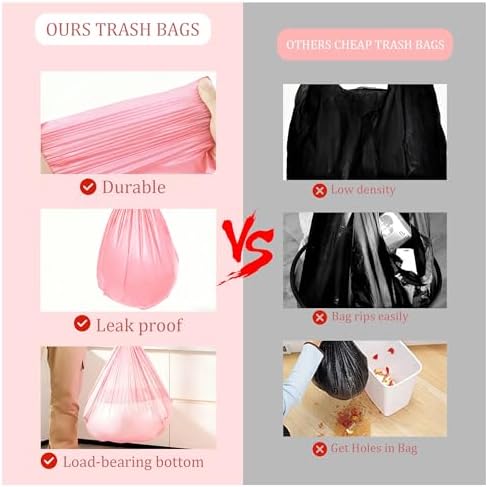 4 Gallon Small Trash Bags - Strong Leak-Resistant - 120 Count Color