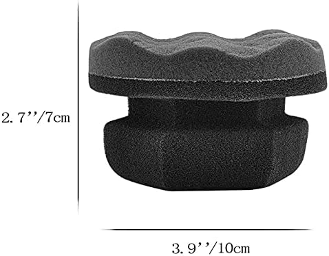 IPELY 6 Pack Large Tire Shine Applicator Pad, Durable and Reusable Hex-Grip Tire Dressing Applicator Pad for Applying Tire Shine