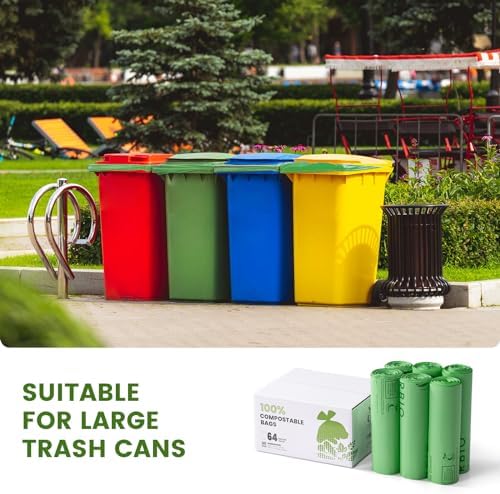 SUPERBIO 64 Gallon Compostable Yard Waste Bags