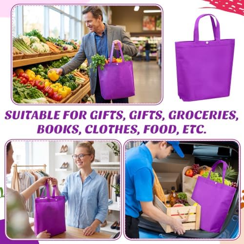 Paterr 100 Pcs Reusable Shopping Bags Bulk