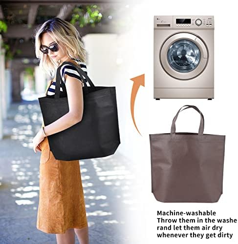 36-Pack Tote Bags Multipurpose Reusable Grocery Bag (White Colors 36 Pack)