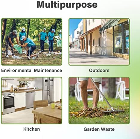 Compost Bags 8 Gallons 30Liter Extra Thick 0.87 Mils Food scrap waste bags with US BPI ASTM D6400 and Europe OK Compost Home Certified