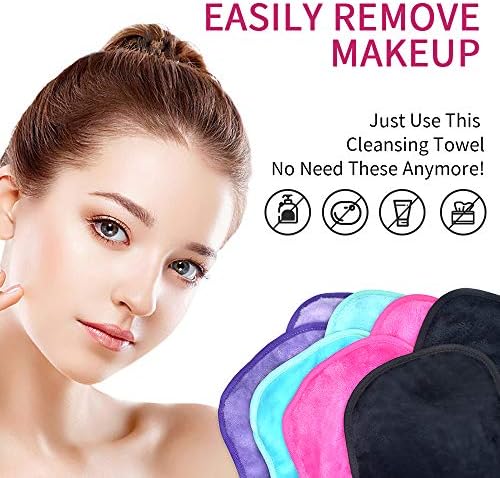 UWEME Makeup Remover Cloths 4 Pack: Reusable and Fast Dry Face Wash Cloth