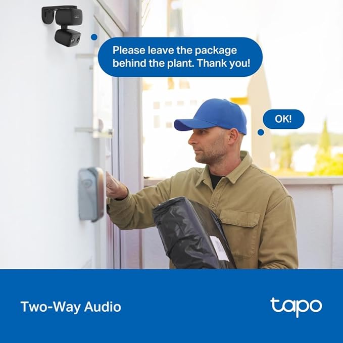 Tapo 2K Indoor/Outdoor Pan/Tilt Wired Security Camera