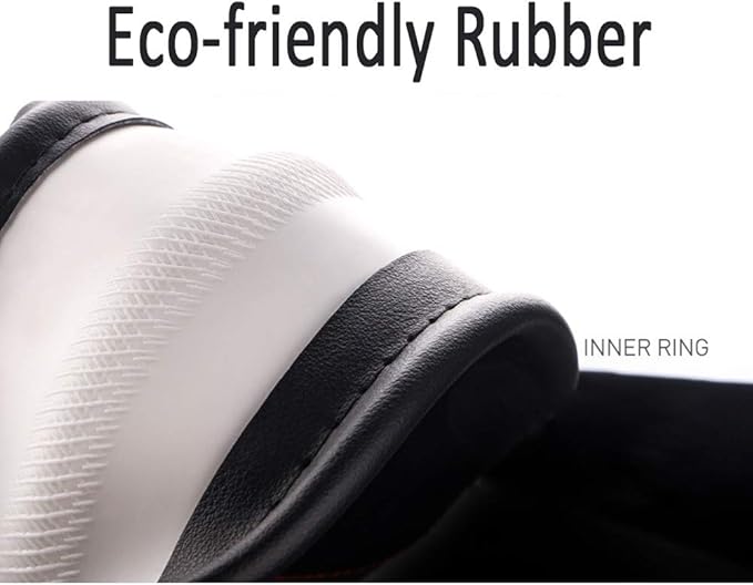 Universal Leather Car Steering Wheel Cover Colorful Steering Wheel Cover Cute Women 15 Inch Steering Wheel Protector (Black)