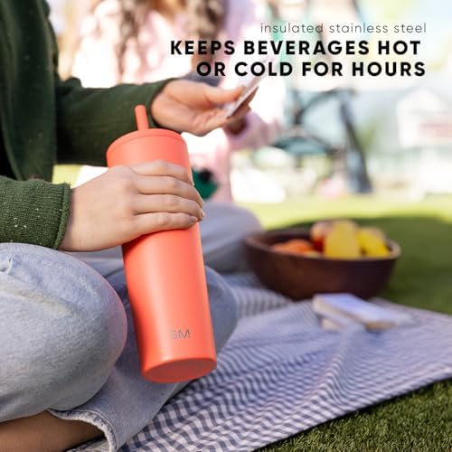 Simple Modern Iced Coffee Tumbler, Insulated | 28oz | Green