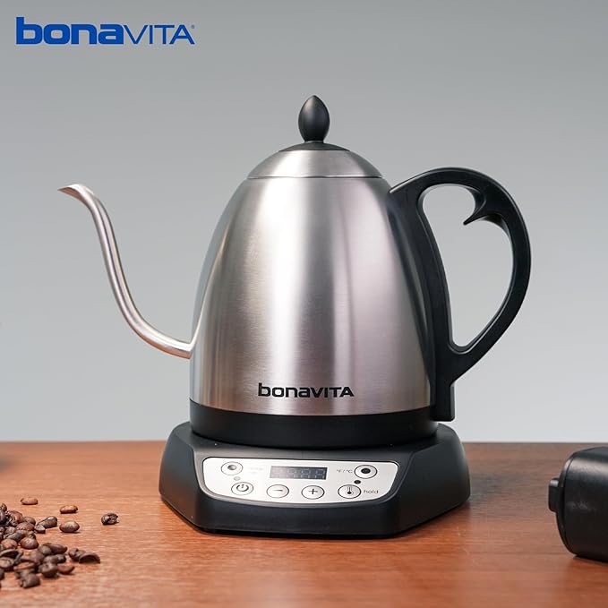 Bonavita 1L Digital Variable Temperature Gooseneck Electric Kettle