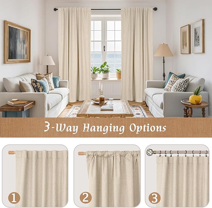 LAMIT Full Blackout Window Curtains