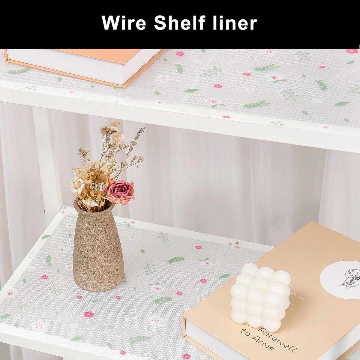 Cooyes Shelf Liner – Premium Non-Adhesive Cabinet & Drawer Liner for Kitchen – Waterproof Shelf Paper with Modern Pattern – Durable EVA Cabinet Mat – Easy to Cut (23.6" W x 236" L)