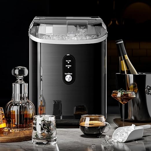 Antarctic Star Nugget Ice Maker Countertop, Chewable Pellet Ice Machine