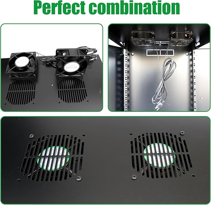 22U Server Cabinet Wall Mount Rack Enclosure
