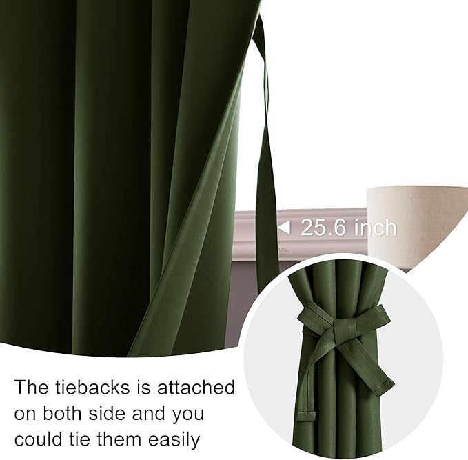 JIUZHEN Christmas Blackout Curtains