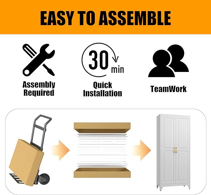 Kitchen Pantry Storage Cabinets, Utility Kitchen Cupboard, Large Steel Cabinets