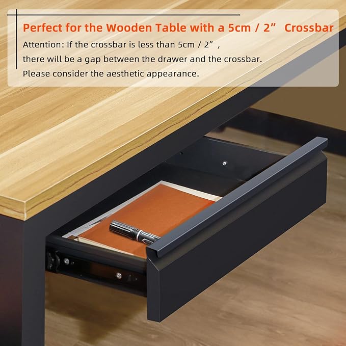 Under Desk Drawer 18", Pull-out Storage Organizer
