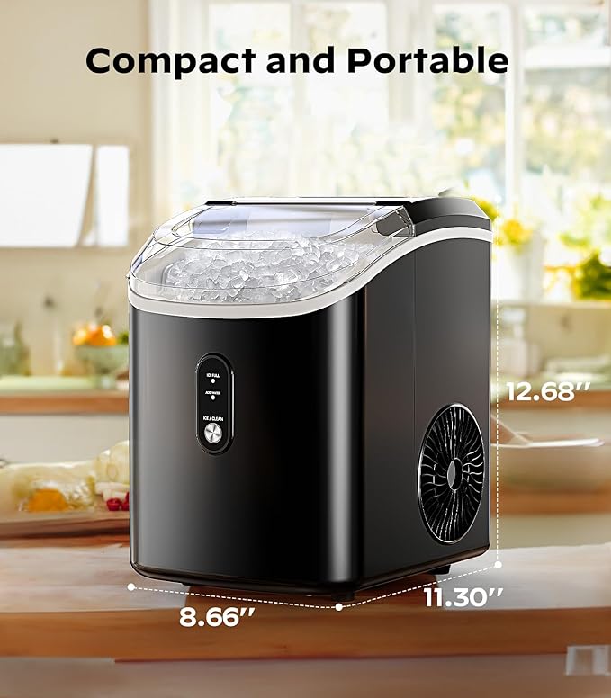 Nugget Ice Maker Countertop, Silonn Chewable Pellet Ice Machine
