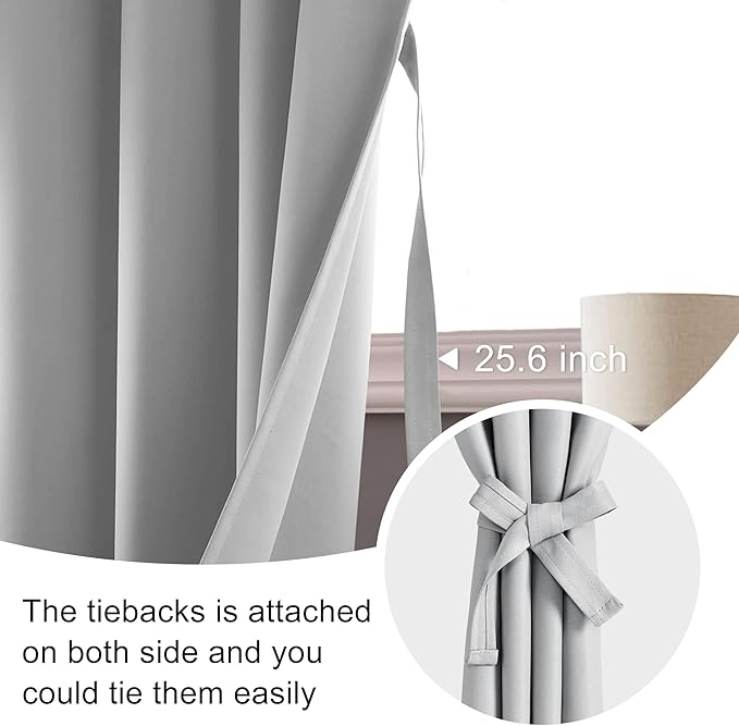 JIUZHEN 80 Inch Length Door Curtains