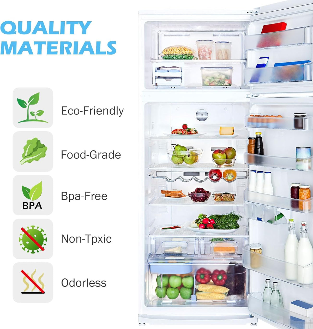 Drawer Liners, Waterproof Shelf Liner, Anti-Slip Non-Adhesive BPA Free Kitchen Cupboard Cabinet Liner Refridge Fridge Mats Sink Protector Strong Durable for Home (Clear/11.8in x 10Ft)