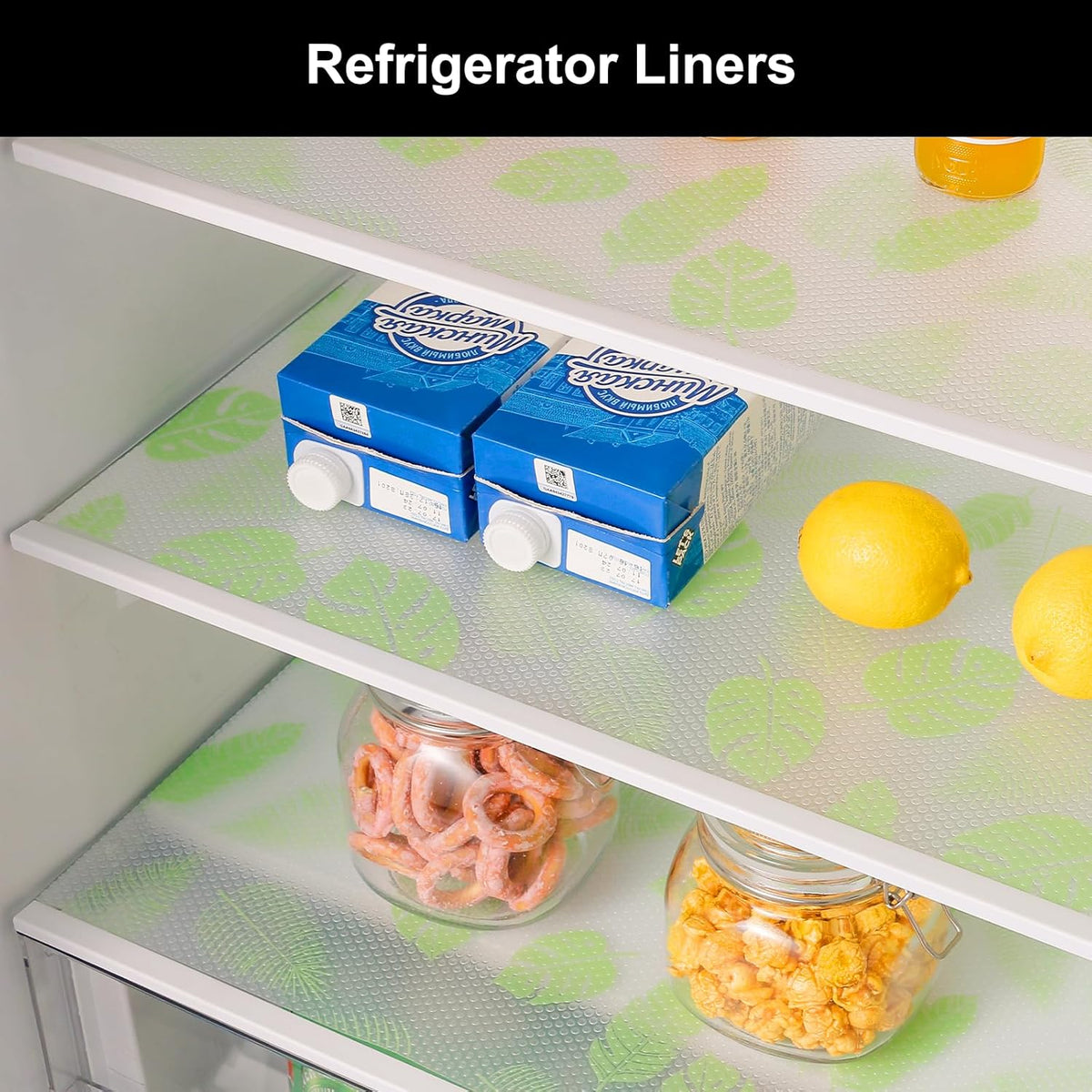Cooyes Shelf Liner – Premium Non-Adhesive Cabinet & Drawer Liner for Kitchen – Waterproof Shelf Paper with Modern Pattern – Durable EVA Cabinet Mat – Easy to Cut (11.8" W x 360" L)