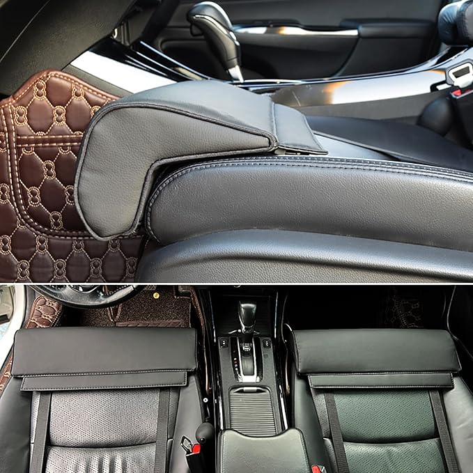 Car Leg Extender Leg Support Cushion for Car Driver Seat Office Chair, Universal Car Seat Extender Pad Leg Support Pillow for Cars Buses Trains Office Home (Beige)