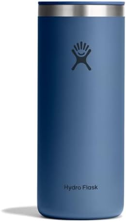 Hydro Flask Travel Coffee Cup – Insulated Stainless Steel, Non-Spill, Leak Proof To-Go Tumbler 20 Oz Harbor Blue