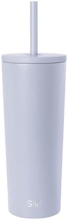 Simple Modern Iced Coffee Tumbler, Insulated | 24oz | Blue