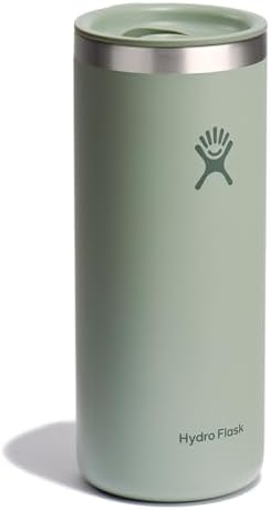 Hydro Flask Travel Coffee Cup – Insulated Stainless Steel, Non-Spill, Leak Resistant to-Go Coffee Tumbler 20 Oz Agave Green