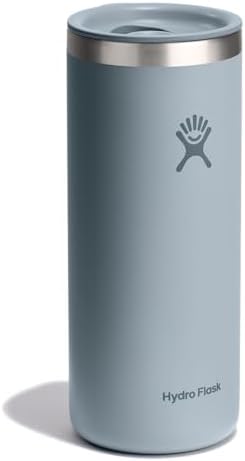 Hydro Flask Travel Coffee Cup – Insulated Stainless Steel, Non-Spill, Leak Proof To-Go Tumbler 20 Oz Shale Gray