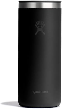 Hydro Flask Travel Coffee Cup – Insulated Stainless Steel, Non-Spill, Leak Resistant to-Go Tumbler 20 Oz Black