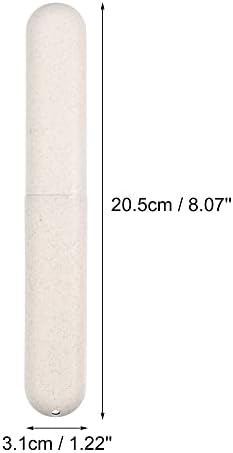 VOCOSTE 2Pcs Toothbrush Case, Green & Beige