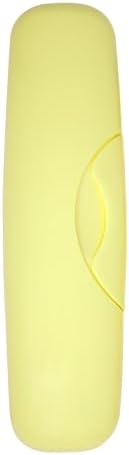 RADIUS Toothbrush Original Big Brush, BPA Free ADA Accepted - Left Hand - Lemon Brush with Lemon Case