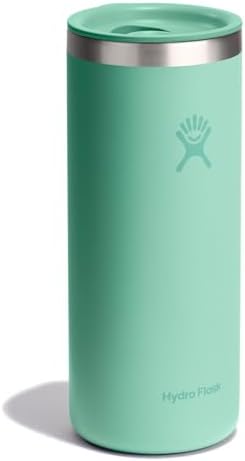 Hydro Flask Travel Coffee Cup – Insulated Stainless Steel, Non-Spill, Leak Proof To-Go Tumbler 20 Oz Mermaid Green