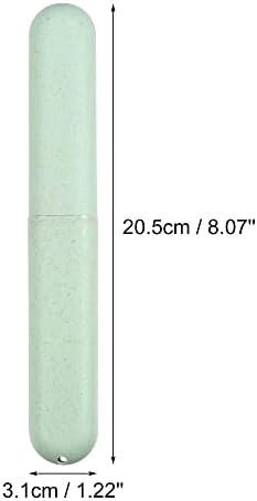 VOCOSTE 2Pcs Toothbrush Case, Green & Blue