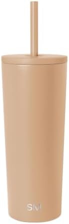 Simple Modern Iced Coffee Tumbler, Insulated | 24oz | Tan
