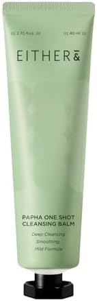 EITHER& PAPHA One-Shot Cleansing Balm, Makeup Remover, Oil Cleanser