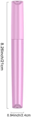 Plastic Travel Toothbrush Cover Portable Toothbrush Box, Breathable Design with Air Hole More Container Toothbrush Tube Container for Home Daily Travel Camping School Business Trip (Pink)