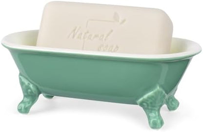 6.5" Mini Clawfoot Bathtub Soap Dish,Bar Soap Holder,Mermaid
