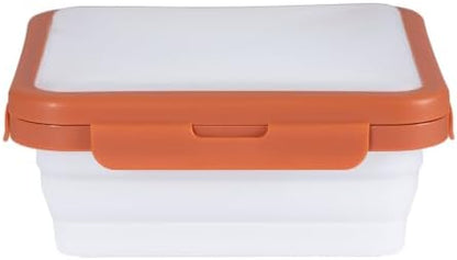 Reusable Silicone Food Storage Container with Lid Avocado Saver(6.5 cups/0.4 gal), Onion Keeper, Foldable Silicone Kitchen Organizers for Fridge