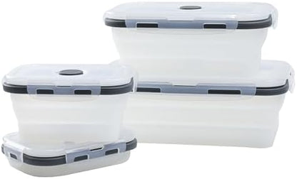 Collapsible Silicone Container Set 4 pc