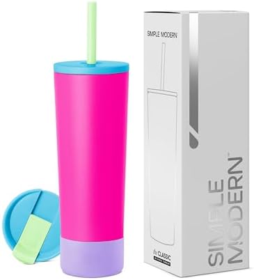 Simple Modern Iced Coffee Tumbler, Insulated | 28oz | 80s Mix