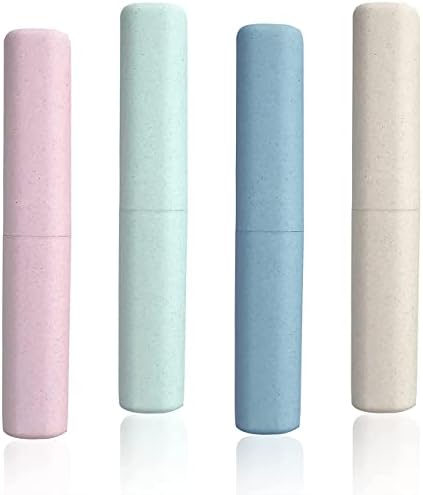 4 Pack Toothbrush Travel Case Portable Travel Toothbrush Holder Breathable Toothbrush Travel Containers for School Business Camping Travel Toothbrush Case