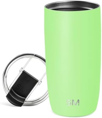 Simple Modern Travel Coffee Mug Tumbler with Flip Lid | Reusable Insulated Stainless Steel Cold Brew Iced Coffee Cup Thermos | Gifts for Women Men Him Her | Voyager Collection | 16oz | Baja