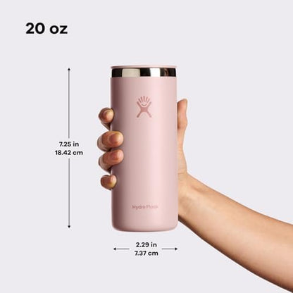 Hydro Flask Travel Coffee Cup – Insulated Stainless Steel, Non-Spill, Leak Resistant to-Go Tumbler 20 Oz Black