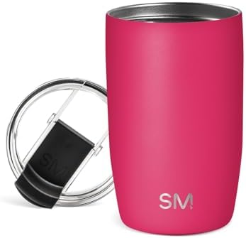 Simple Modern Travel Coffee Mug Tumbler with Flip Lid | Reusable Insulated Stainless Steel Cold Brew Iced Coffee Cup Thermos | Gifts for Women Men Him Her | Voyager Collection | 12oz | Berry Twist